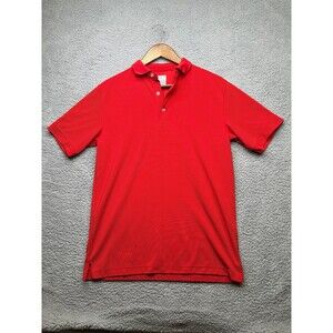 Callaway Classic Sleeve Logo Polo Sz small red Opti-Dri